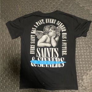 Saints & Sinners Black Graphic Tee